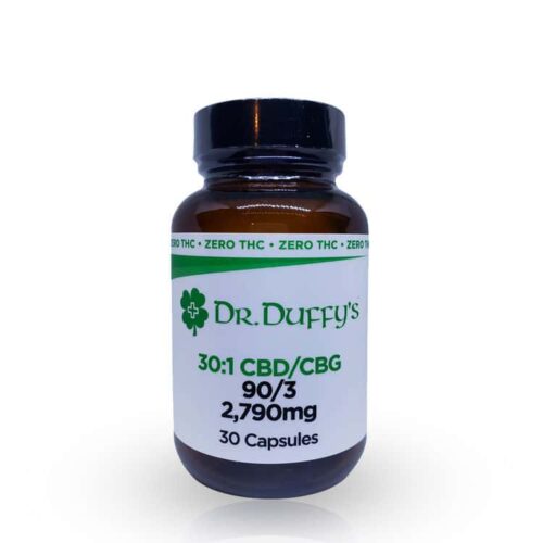 Dr. Duffy’s 2,790mg 30:1 CBD/CBG Capsules 100% THC-Free